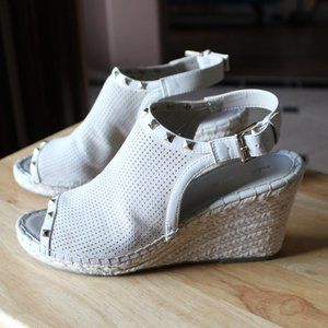 Marc Fisher Senton Studded Espadrille Wedge Sandals
